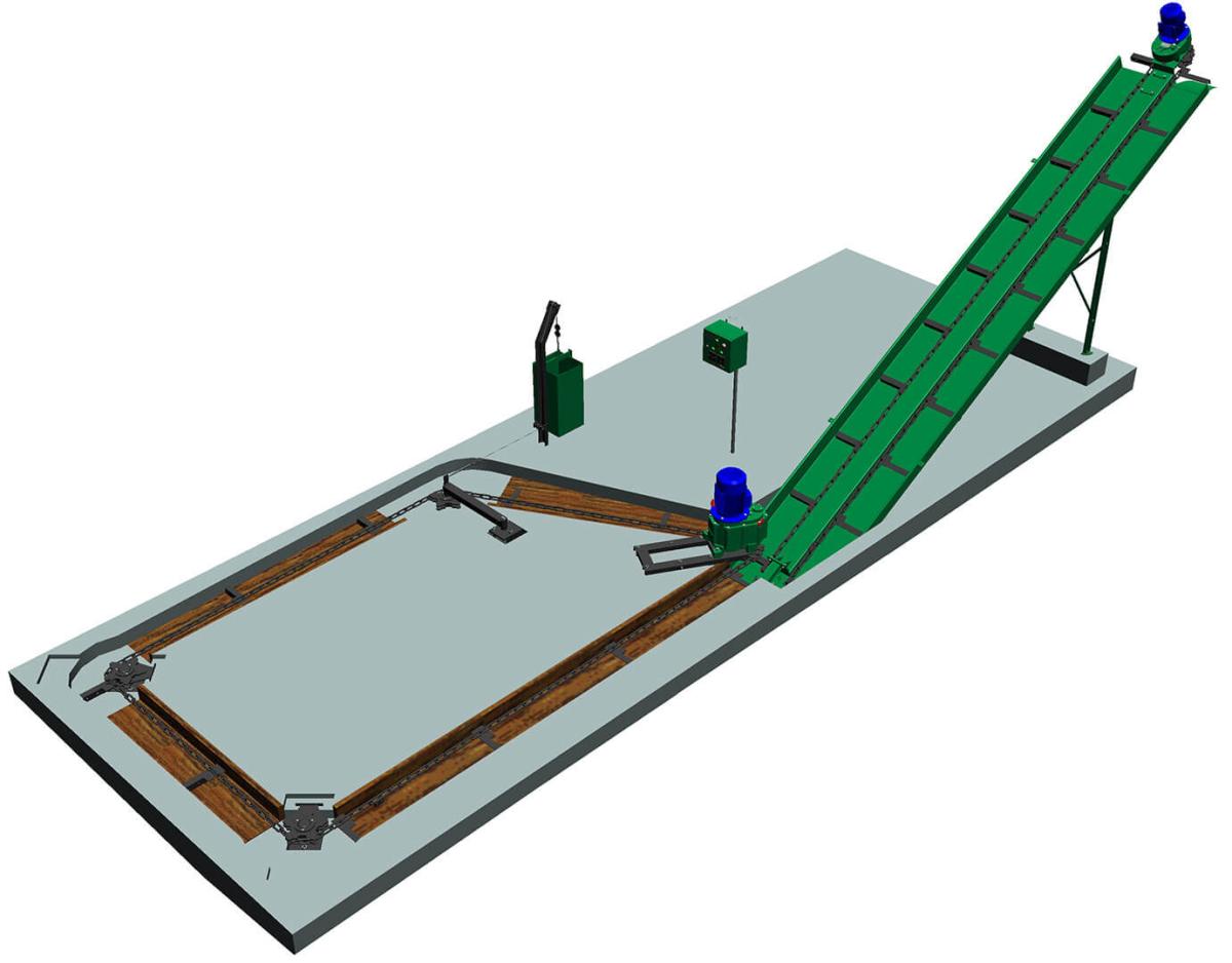 Транспортер навозоудаления тсн 2.0Б